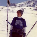 1988 Dorry in Iditarod tshirt ski hut.jpeg